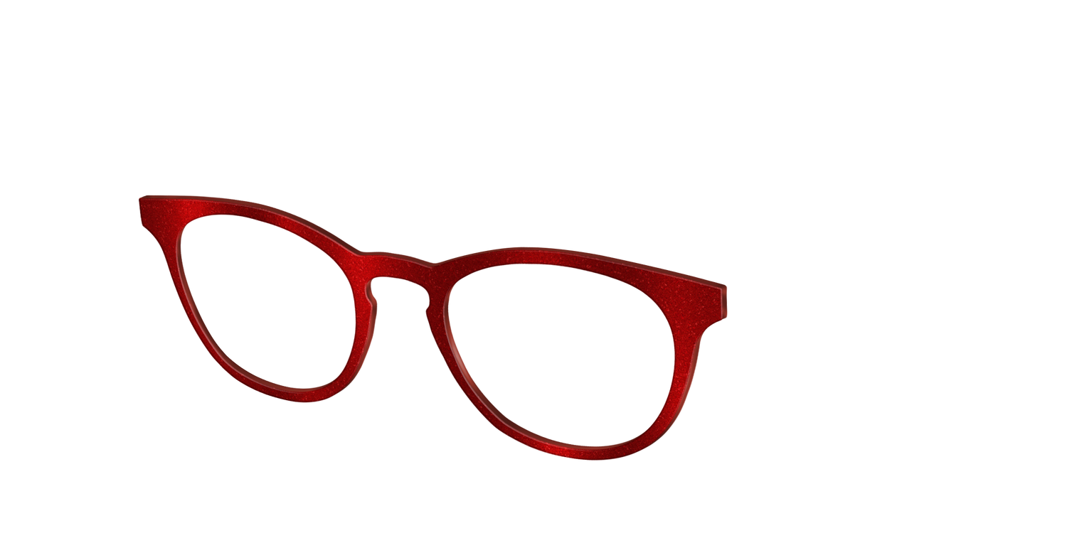 The Red Shimmer - Angle Top Image - Pair Eyewear