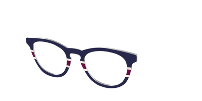 The Rugby Stripes - Angle Top Thumbnail - Pair Eyewear