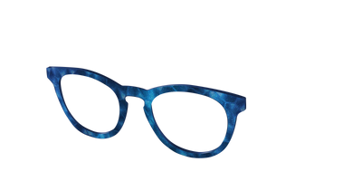 The Shimmering Cobalt Hexagons - Angle Top Thumbnail - Pair Eyewear