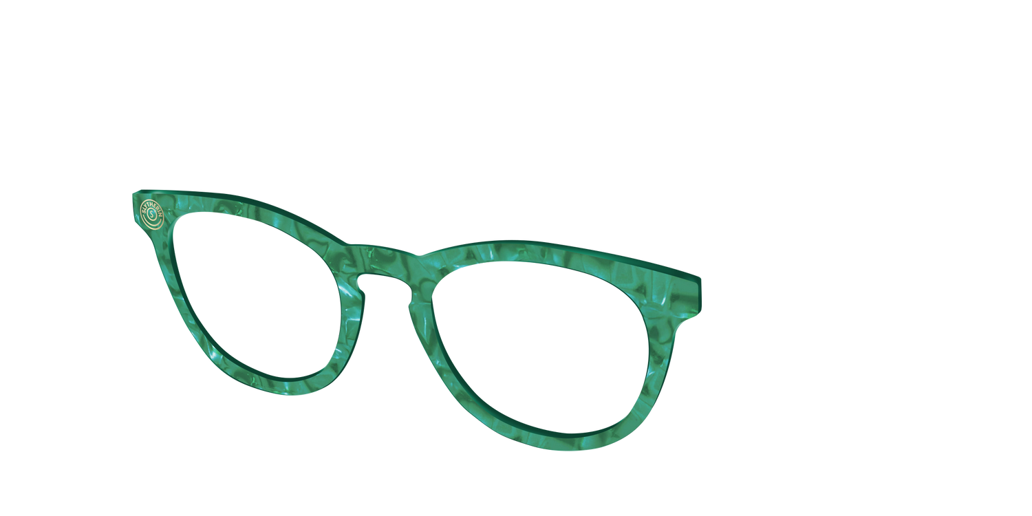 The Slytherin™ Pearl Tortoise - Angle Top Image - Pair Eyewear