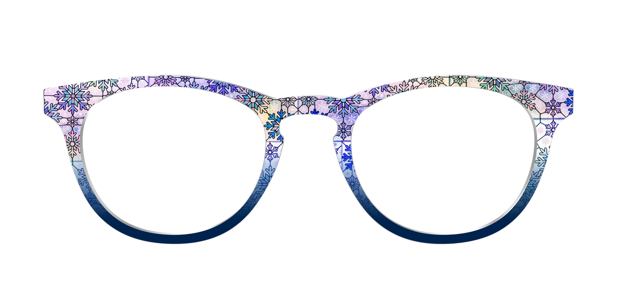 The Snowfall Stained Glass - Front Top Image - Pair Eyewear