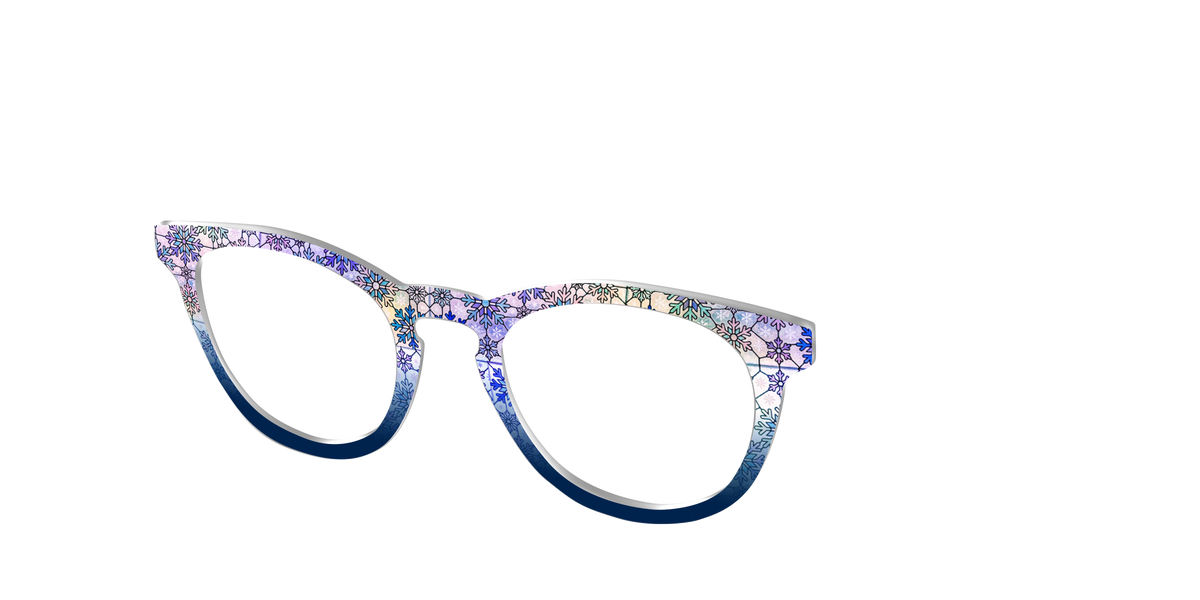 The Snowfall Stained Glass - Angle Top Image - Pair Eyewear