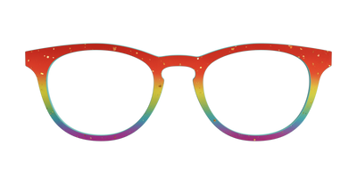The Spectrum Gradient with Gold Flakes - Front Top Thumbnail - Pair Eyewear