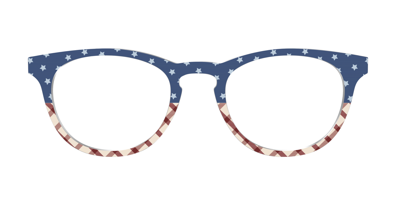 The Starry Gingham Split - Front Top Image - Pair Eyewear