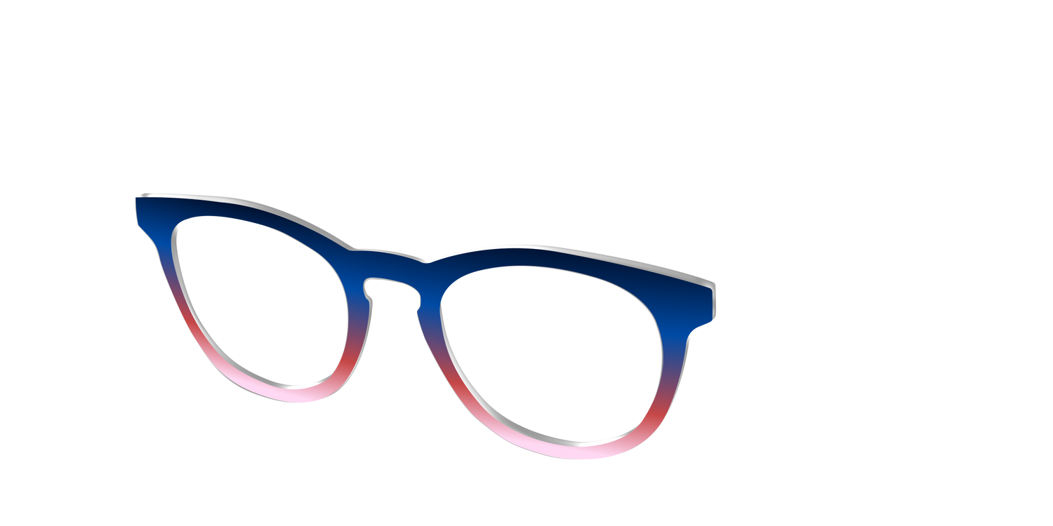 The Summer Sky Gradient - Angle Top Image - Pair Eyewear