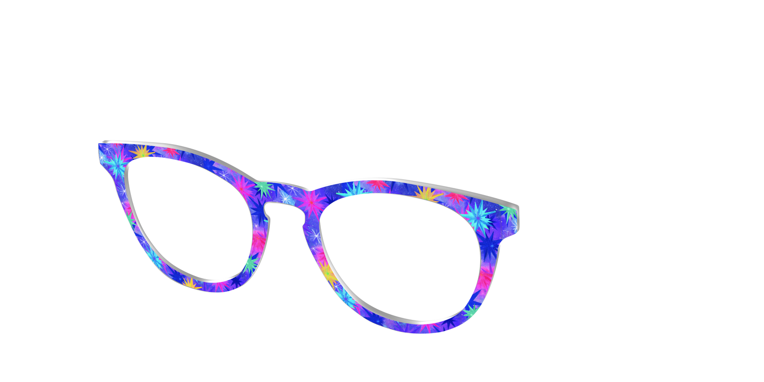 The Tie-Dye Starbursts - Angle Top Image - Pair Eyewear