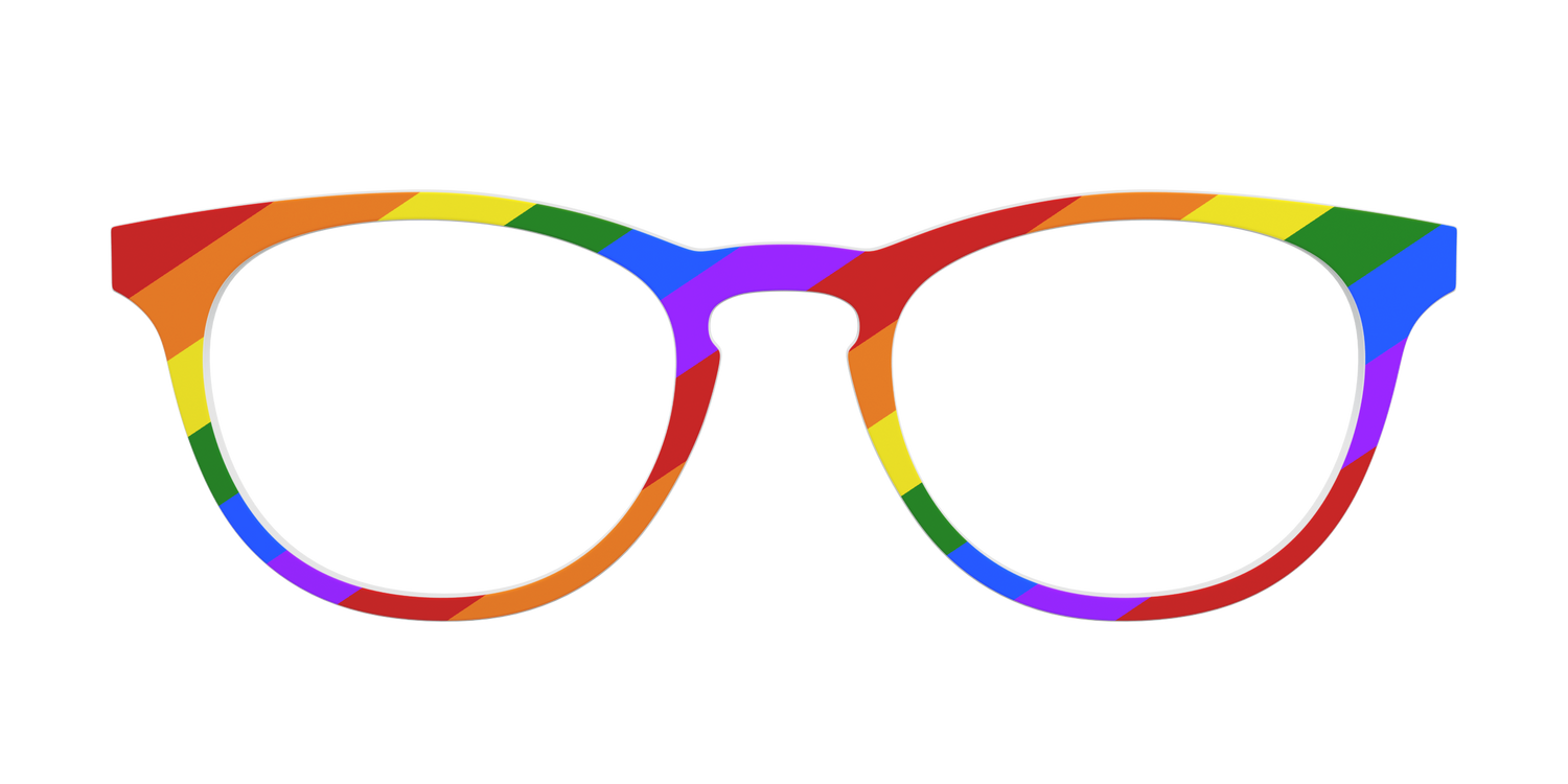 The Traditional Pride Flag - Front Top Image - Pair Eyewear