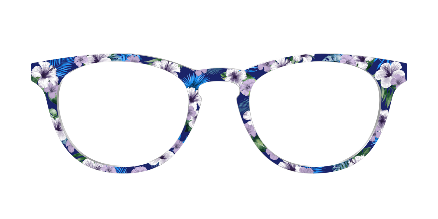 The Tropical Blue Blossoms - Front Top Image - Pair Eyewear