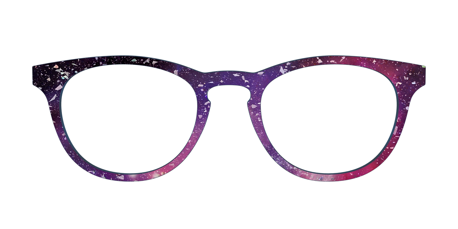 The Twilight Sky with Holographic Glitter - Front Top Image - Pair Eyewear
