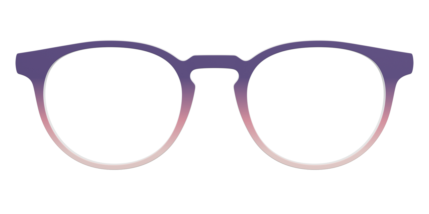 The Acai to Blush Gradient - Front Top Image - Pair Eyewear