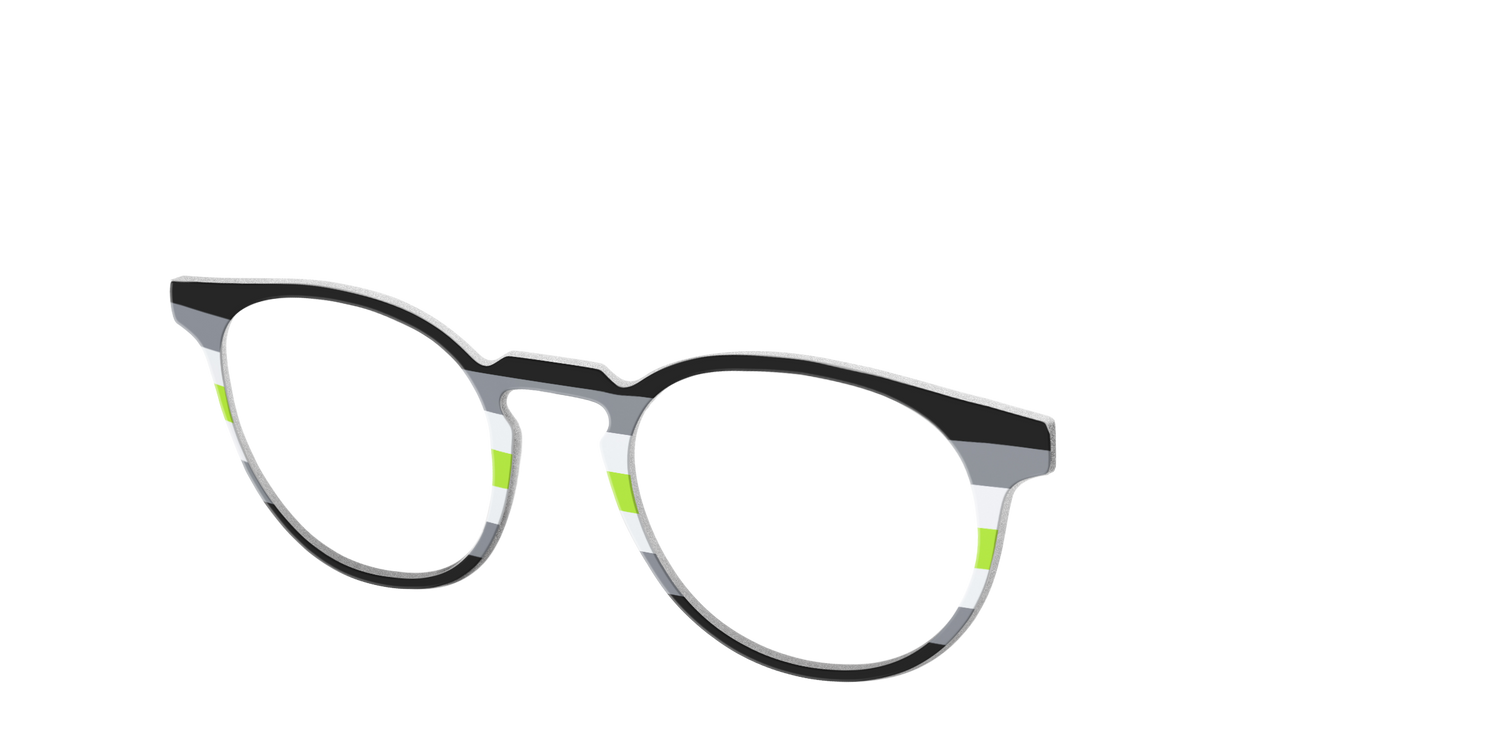 The Agender Flag - Angle Top Image - Pair Eyewear