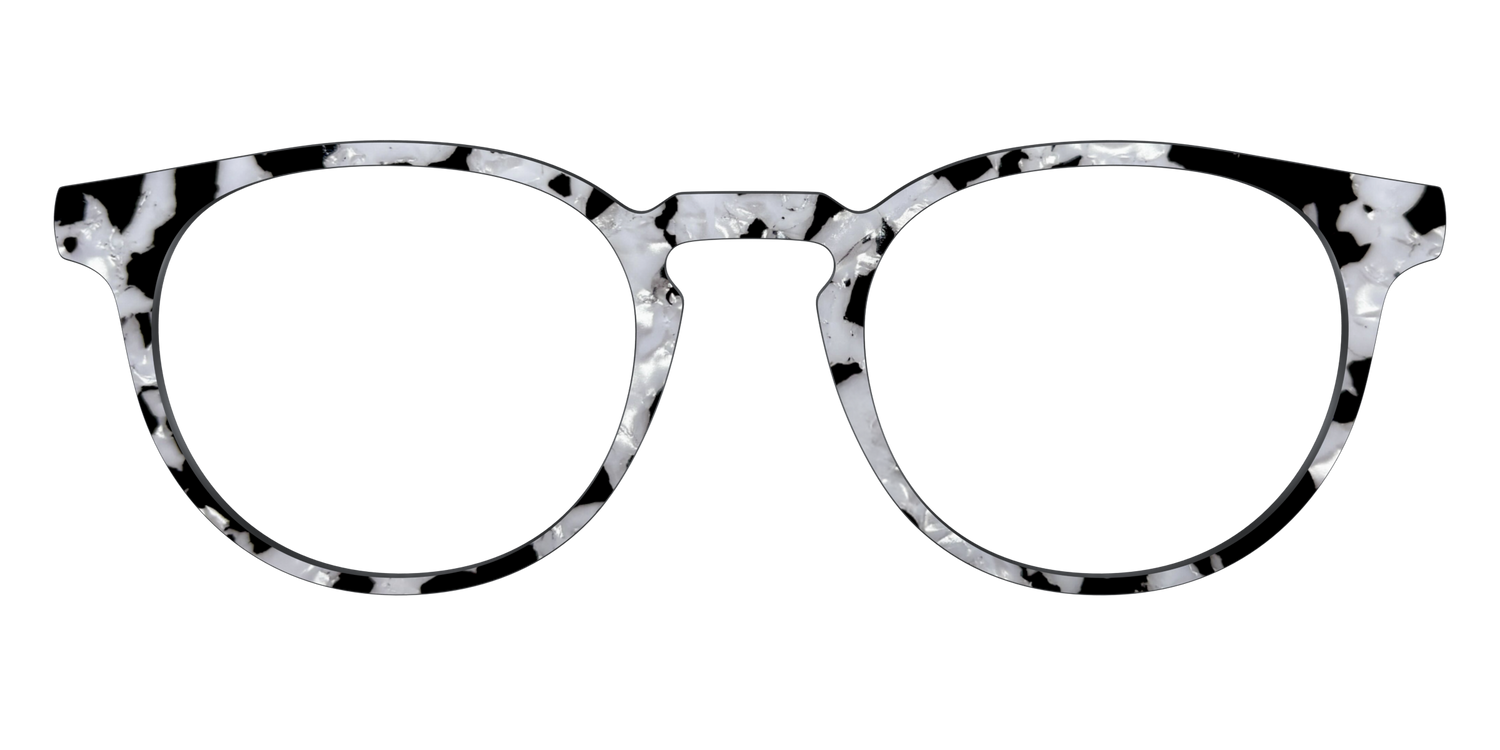 The Black & White Pearl Tortoise - Front Top Image - Pair Eyewear