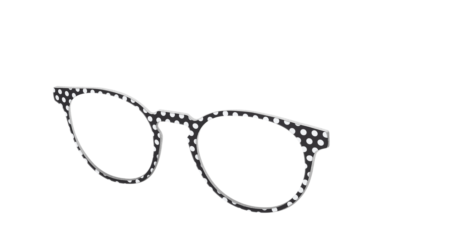 The Black Polka Dots - Angle Top Image - Pair Eyewear