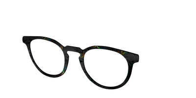 The Black Holographic Scrolls - Angle Top Thumbnail - Pair Eyewear