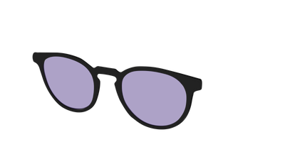The Black With Celestial Purple Lens - Angle Top Thumbnail - Pair Eyewear