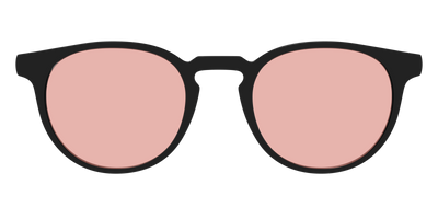 The Black With Coral Pink Lens - Front Top Thumbnail - Pair Eyewear