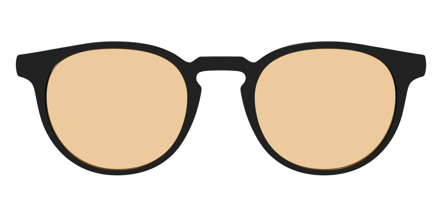 The Black With Umber Brown Lens - Front Top Image - Pair Eyewear