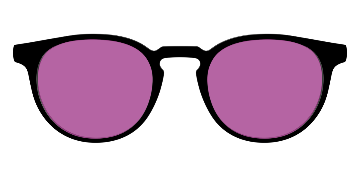 The Black with Violet Golf lens - Front Top Image - Pair Eyewear
