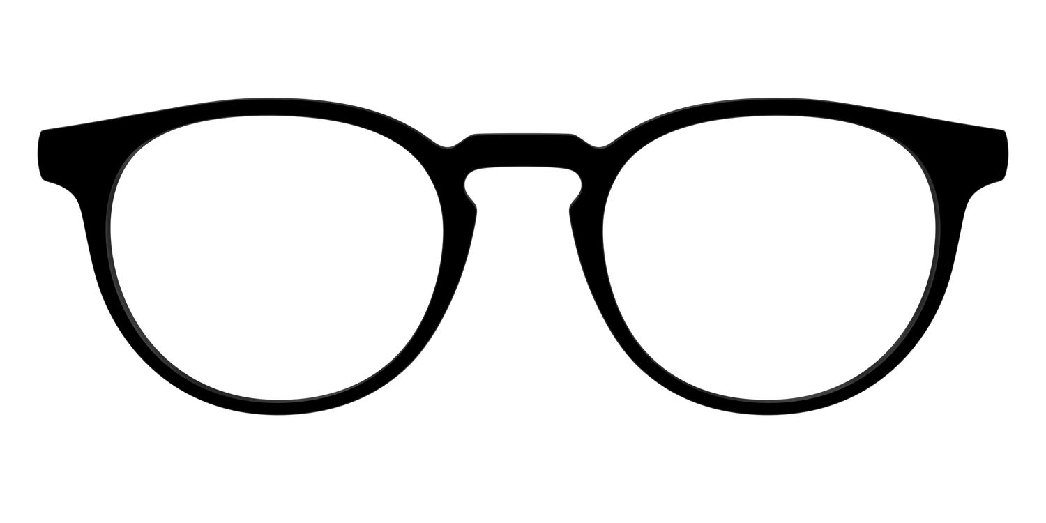 The Black - Front Top Image - Pair Eyewear