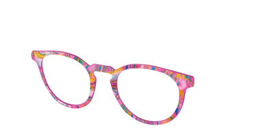 The Bubble Gum Pearl Marble - Angle Top Thumbnail - Pair Eyewear