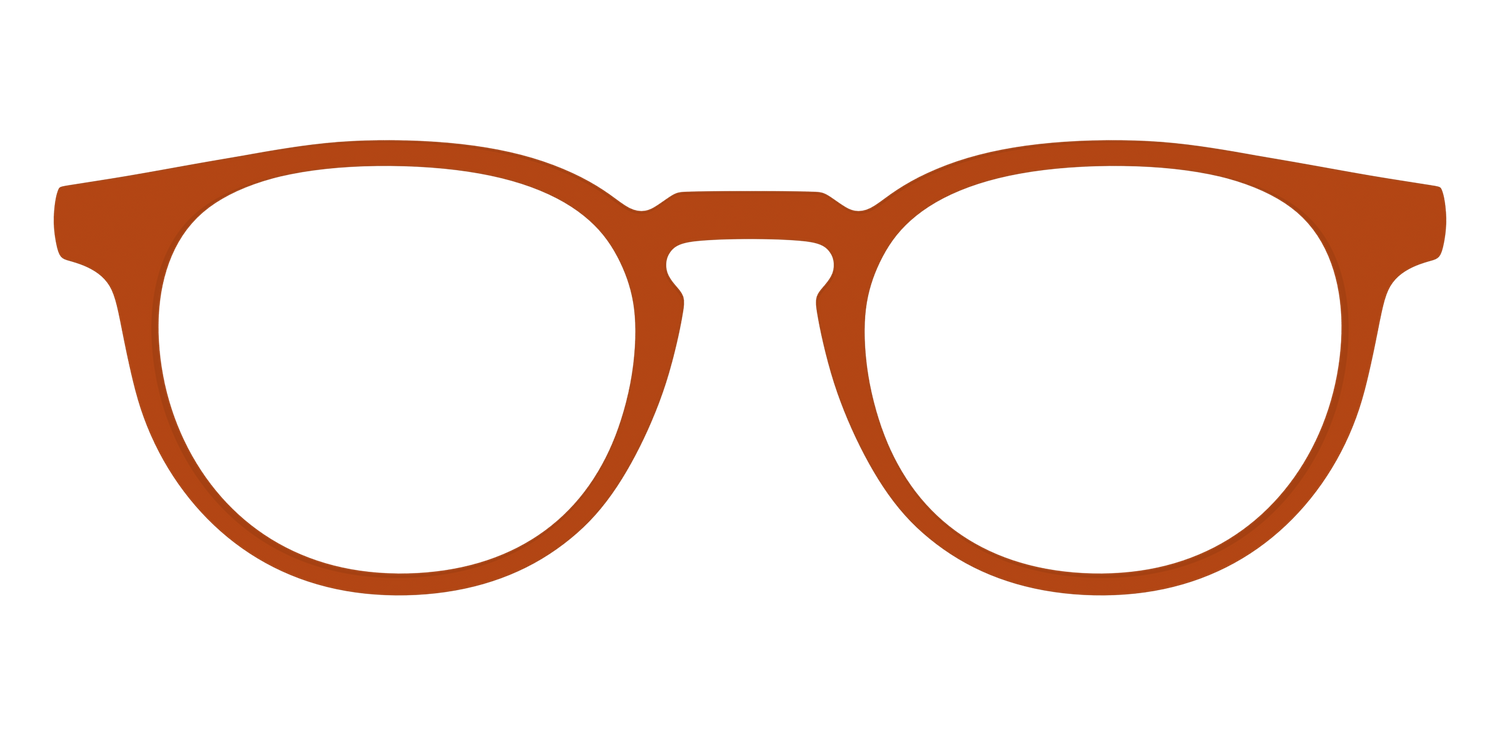 The Burnt Orange - Front Top Image - Pair Eyewear