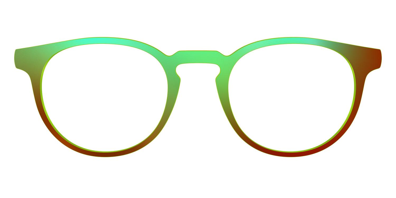 The Chartreuse Ombre - Front Top Image - Pair Eyewear