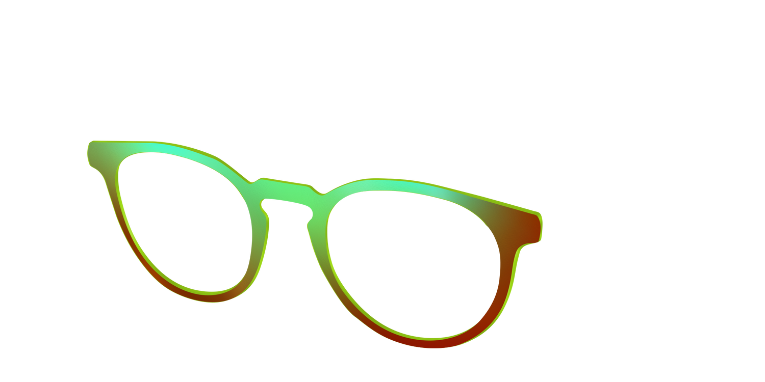 The Chartreuse Ombre - Angle Top Image - Pair Eyewear