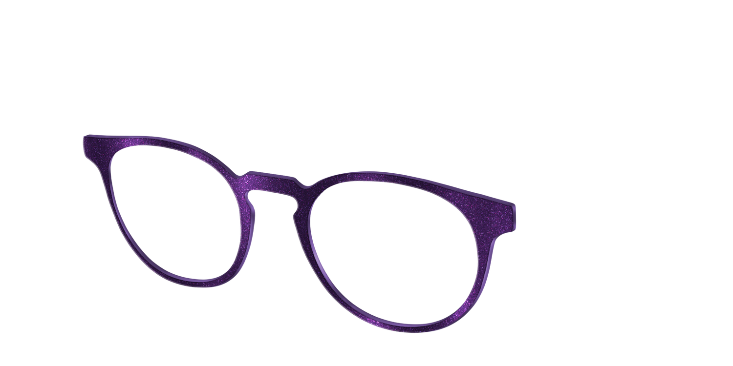 The Deep Purple Shimmer - Angle Top Image - Pair Eyewear