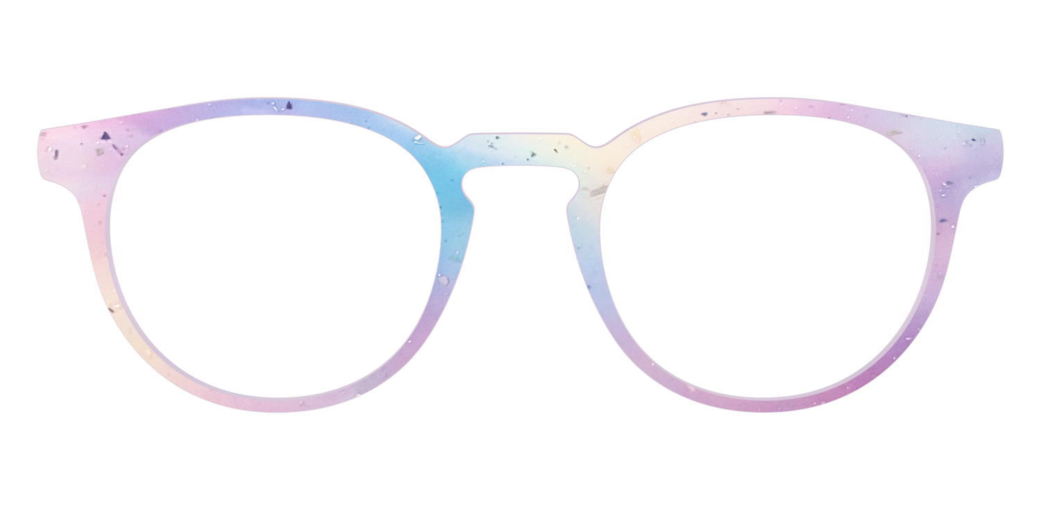 The Dreamy Pastel with Holographic Glitter - Front Top Image - Pair Eyewear