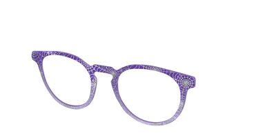 The Holographic Purple Webbed Crystal - Angle Top Thumbnail - Pair Eyewear