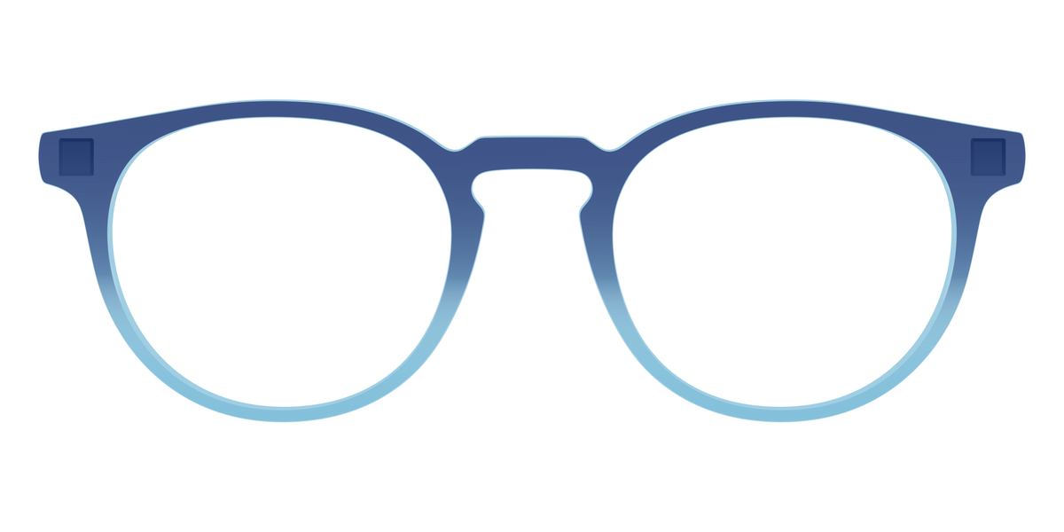 The Indigo to Sky Blue Gradient Crystal - Front Top Image - Pair Eyewear