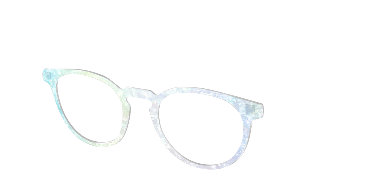 The Iridescent Pearl Marble Crystal - Angle Top Image - Pair Eyewear