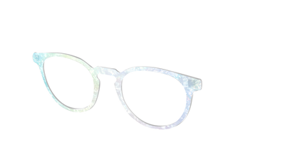 The Iridescent Pearl Marble Crystal - Angle Top Thumbnail - Pair Eyewear