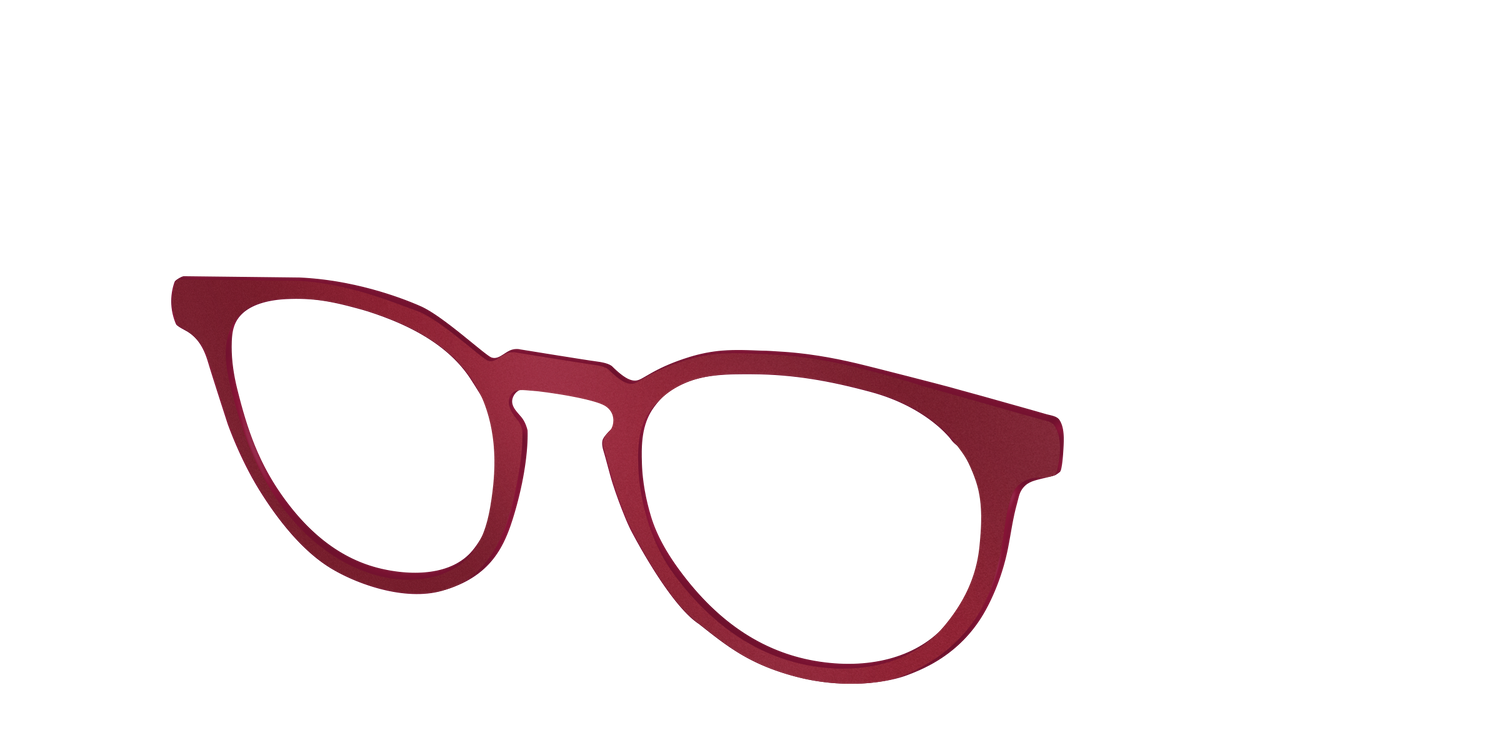 The Matte Burgundy - Angle Top Image - Pair Eyewear