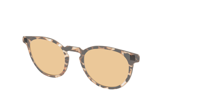The Neutral Tort Crystal With Umber Brown Lens - Angle Top Thumbnail - Pair Eyewear