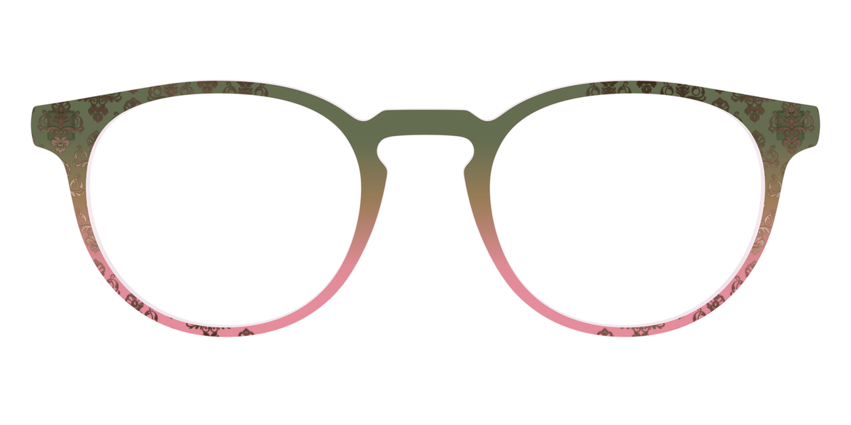 The Olive to Rose Trellis with Champagne Foil - Front Top Image - Pair Eyewear
