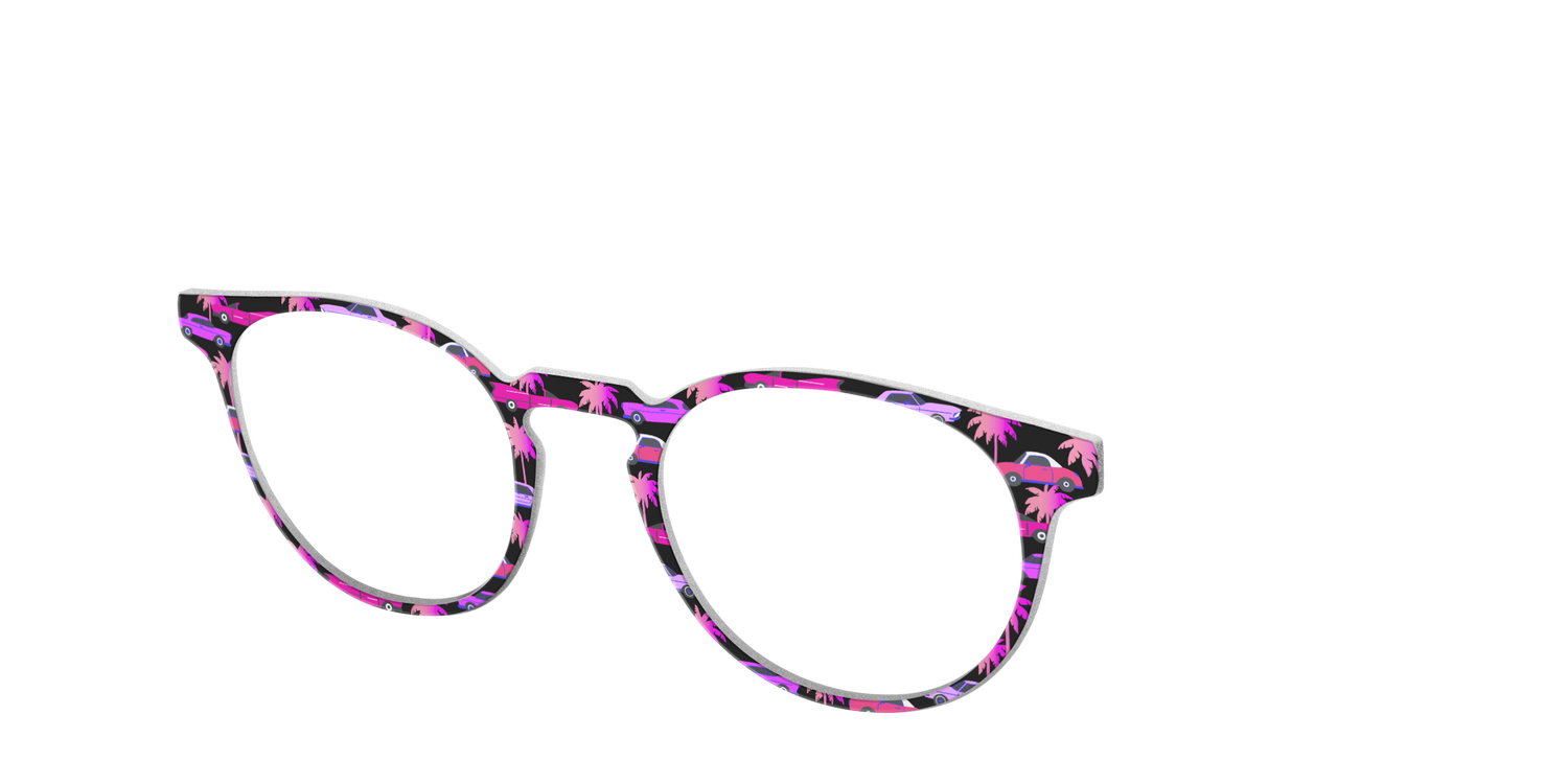 The Pink Cruisers - Angle Top Image - Pair Eyewear