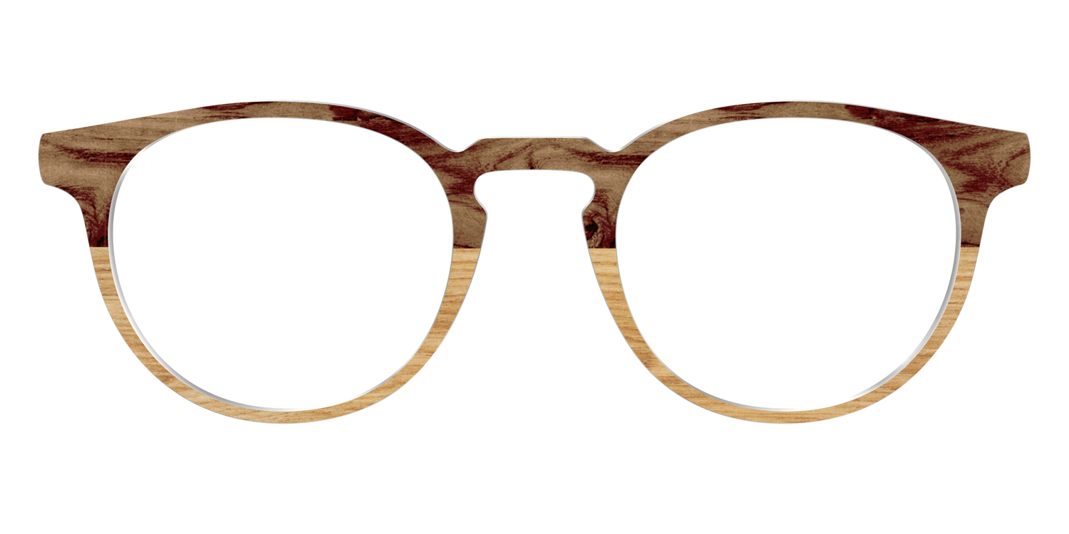 The Pirate Plank Wood Split - Front Top Image - Pair Eyewear