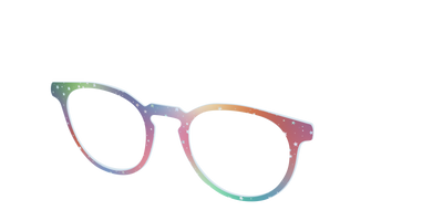 The Rainbow Holographic Celestial - Angle Top Thumbnail - Pair Eyewear