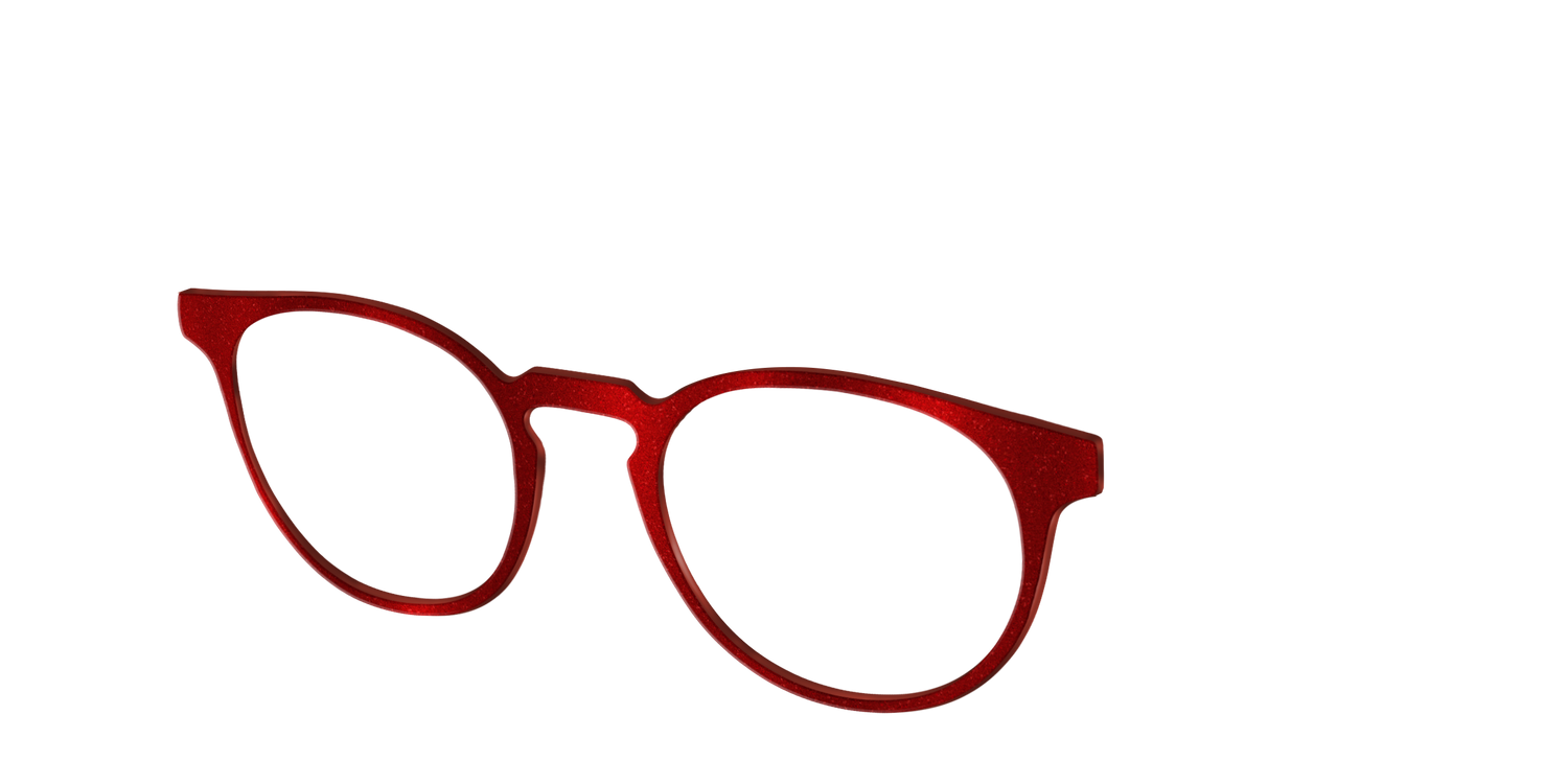 The Red Shimmer - Angle Top Image - Pair Eyewear