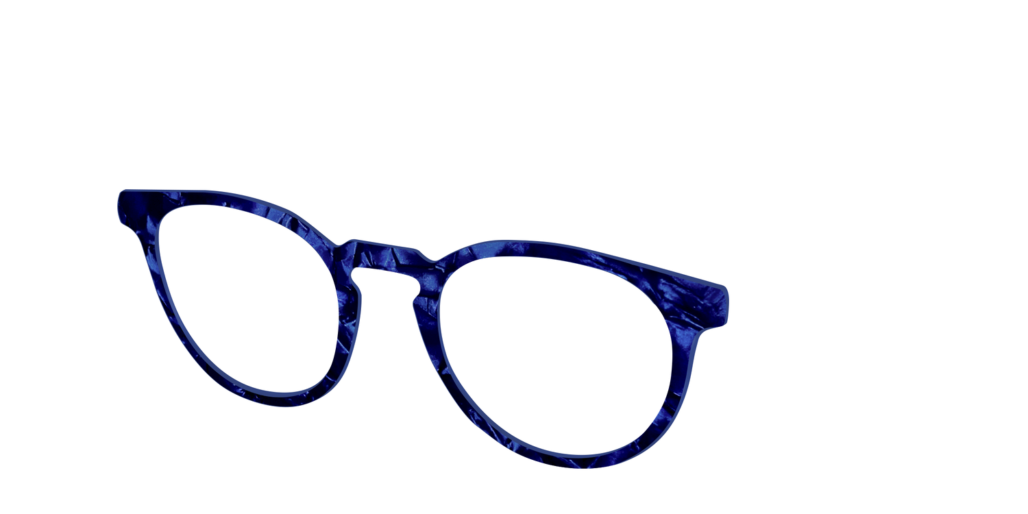 The Sapphire Pearl Marble - Angle Top Image - Pair Eyewear