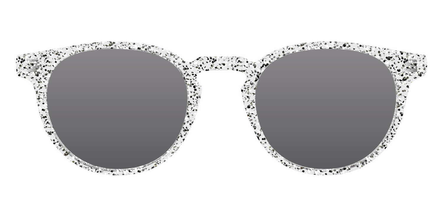 The Polarized Silver Sparkle Sun Top - Front Top Image - Pair Eyewear
