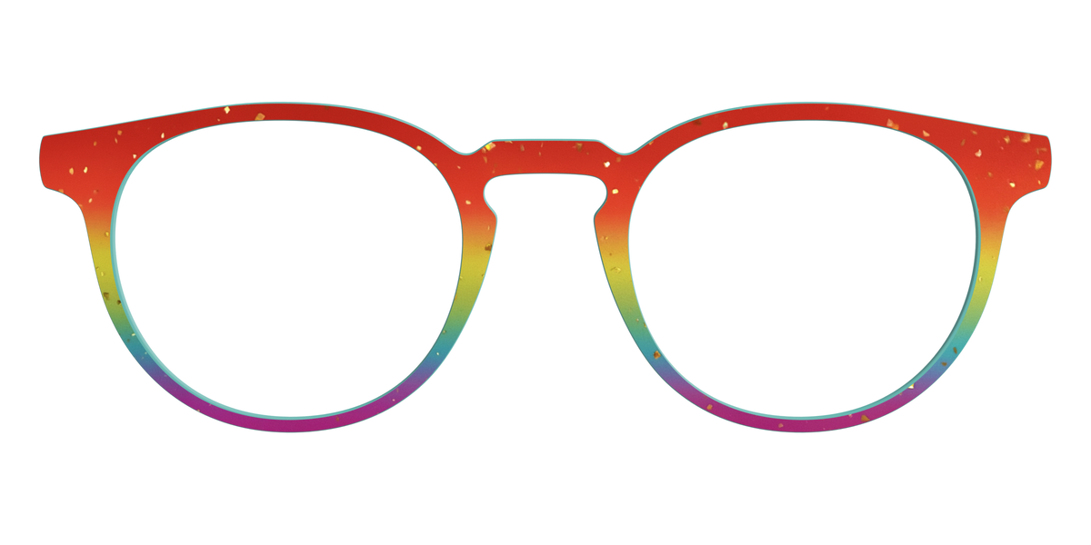 The Spectrum Gradient with Gold Flakes - Front Top Image - Pair Eyewear