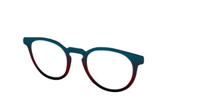 The Teal to Espresso Gradient - Angle Top Thumbnail - Pair Eyewear