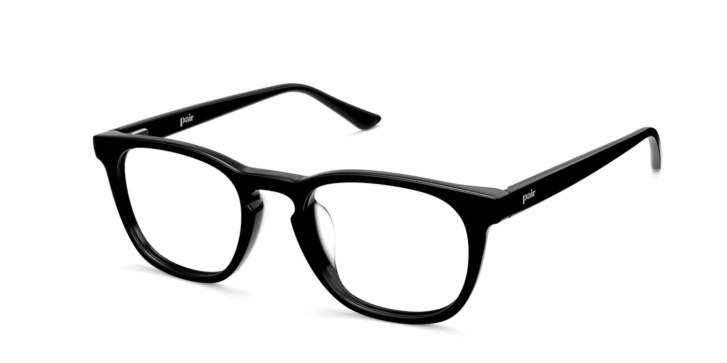The Twain - Black - Angle Base Image - Pair Eyewear