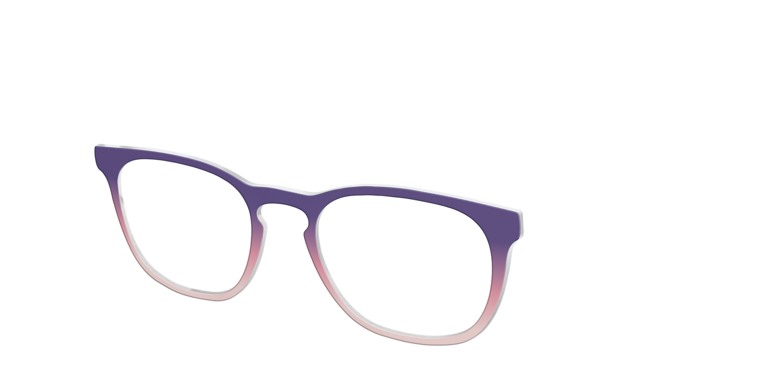 The Acai to Blush Gradient - Angle Top Image - Pair Eyewear