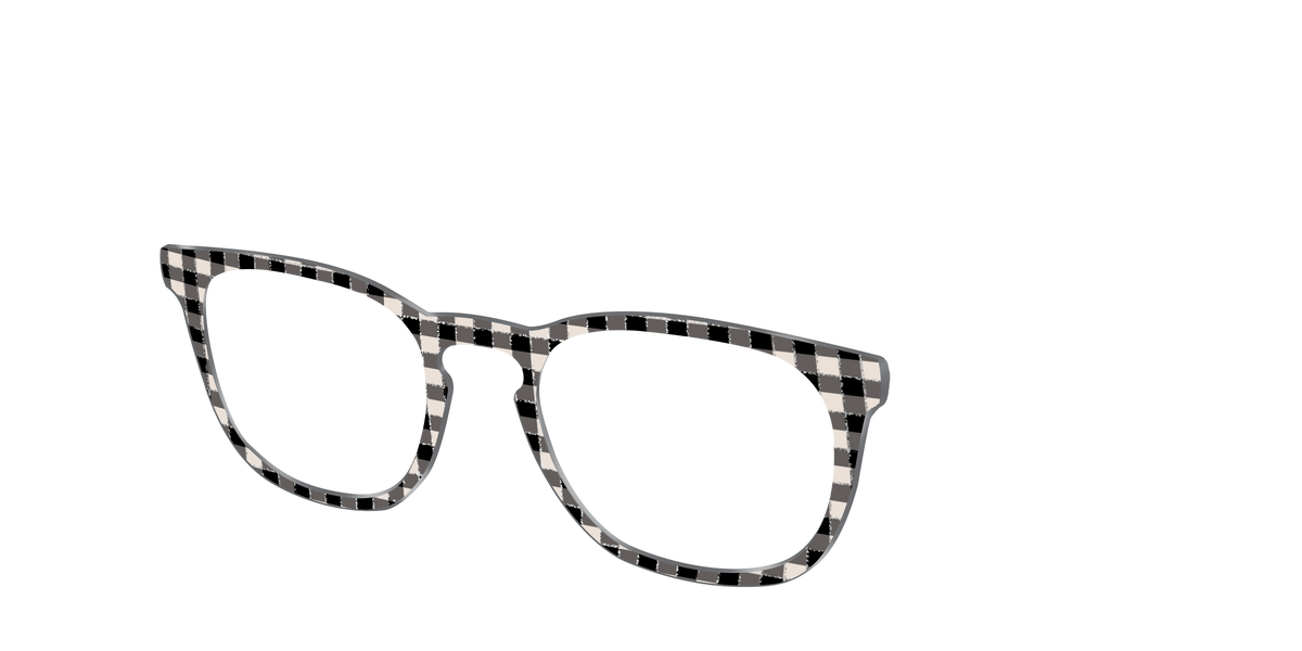 The Black Buffalo Check with Glitter - Angle Top Image - Pair Eyewear