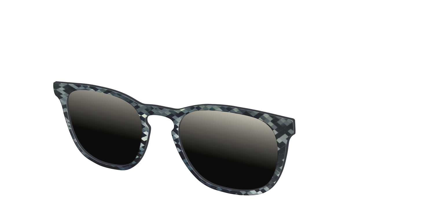 The Polarized Black Prism Sun Top - Angle Top Image - Pair Eyewear