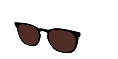The Black with Brown Golf Lens - Angle Top Thumbnail - Pair Eyewear
