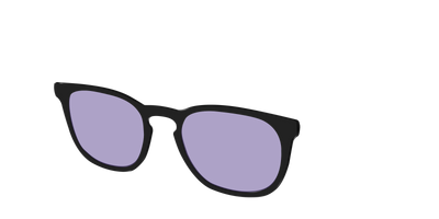 The Black With Celestial Purple Lens - Angle Top Thumbnail - Pair Eyewear